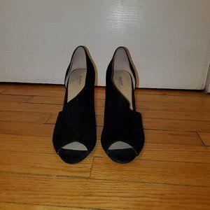 Botkier Black Adelina d’Orsay Open-toe Pumps